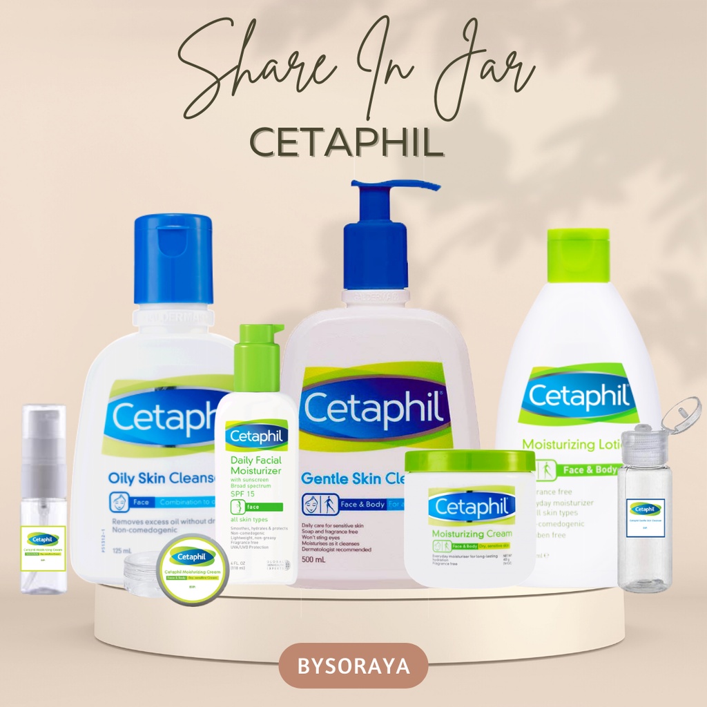 [SHARE IN JAR] CETAPHIL Gentle Skin Cleanser Oily Skin Cleanser Moisturize Cream Daily Facial Moisturize Moisturizer Lotion Original SHARE IN JAR ORIGINAL