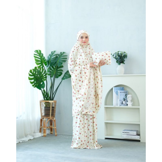 mukena rayon zlatra signature bouquet rose