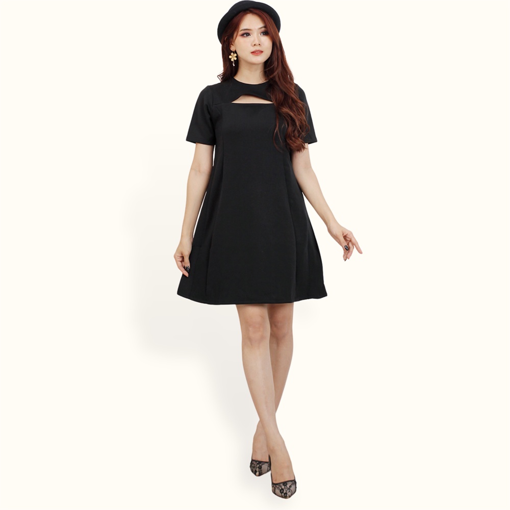 Mini Dress sexy Lengan pendek Gaya korea model terbaru - XSHOP Nesta