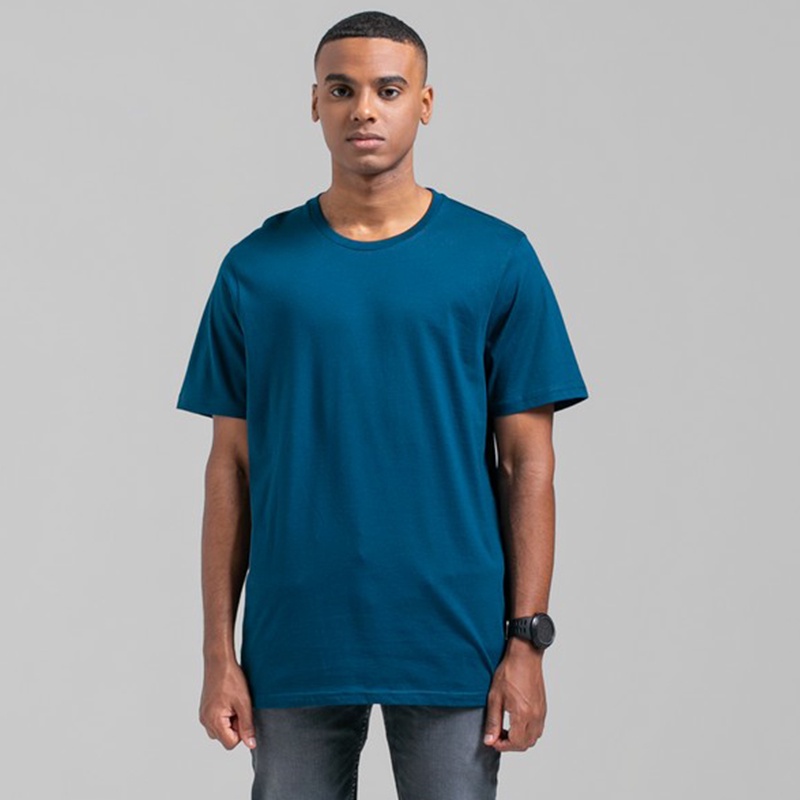 3Second Original Kaos Polos Lengan Pendek 100% Cotton Combed 30s Katun Tshirt Basic Pria Biru 680922