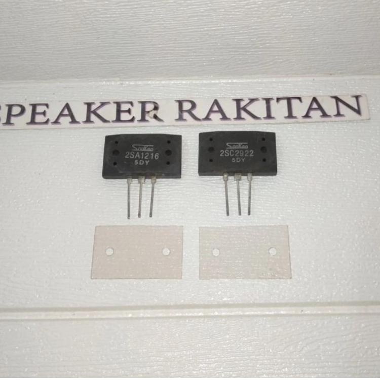 Promo Transistor final Sanken 5DY 2SA1216, 2SC2922 KW1