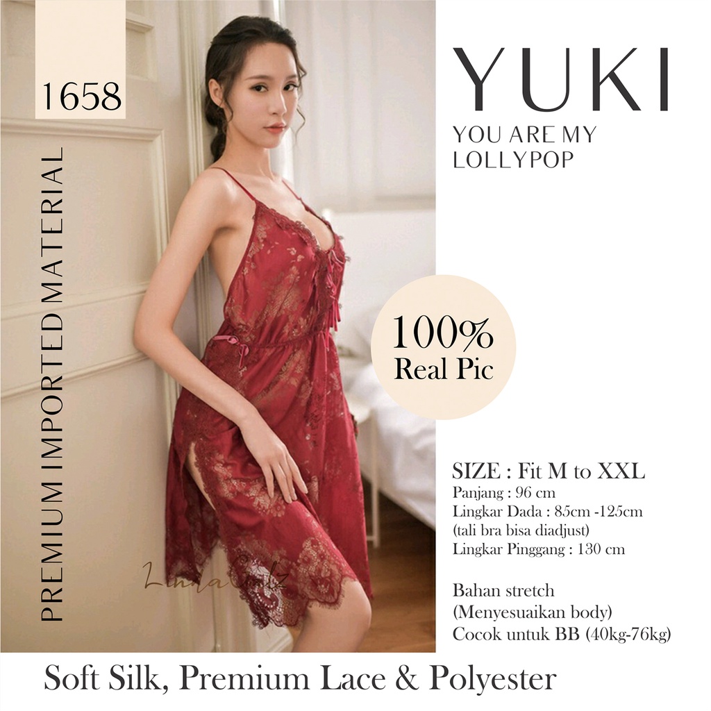 LindaGalz - Pakaian Tidur Wanita Dewasa / Baju Tidur Sexy Jumbo 1658-1