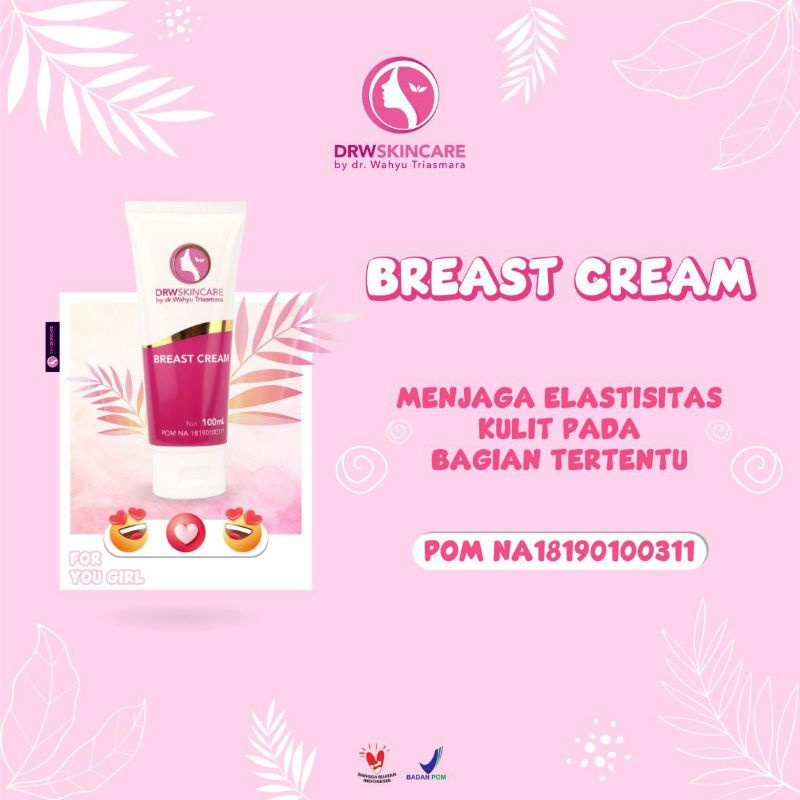 Breast Cream/ Cream Payudara Drw Skincare/ Cream Pembesar Payudara Drw Skincare