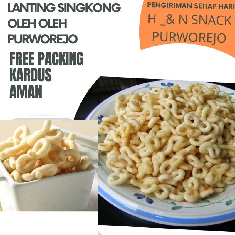 lanting klanting purworejo/lanting singkong rasa bawang