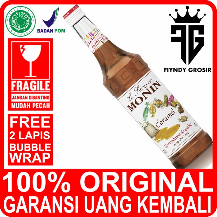 

CARAMEL SYRUP 700ML MERK MONIN / SIRUP / CAFE / MONIN / KEDAI / KOPI