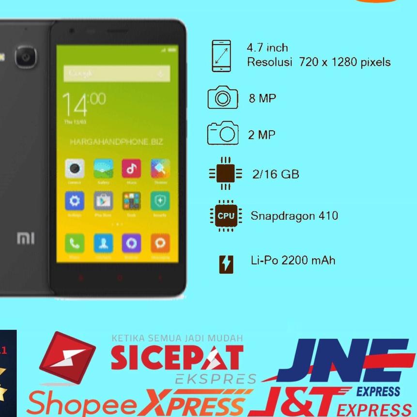 NEW | KSH|Xiaomi Redmi 2 Prime Ram 2GB Rom 16GB