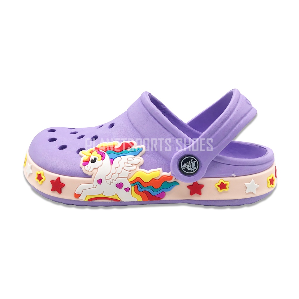 Crocs ANAK FUN LAB / Crocs Karakter / Crocs Anak / Sandal Anak / Sepatu Sandal Anak / Crocs KIDS - Unicorn New