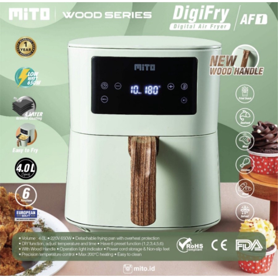 MITO AIR FRYER 4 LITER AF1 NEW PRODUK!