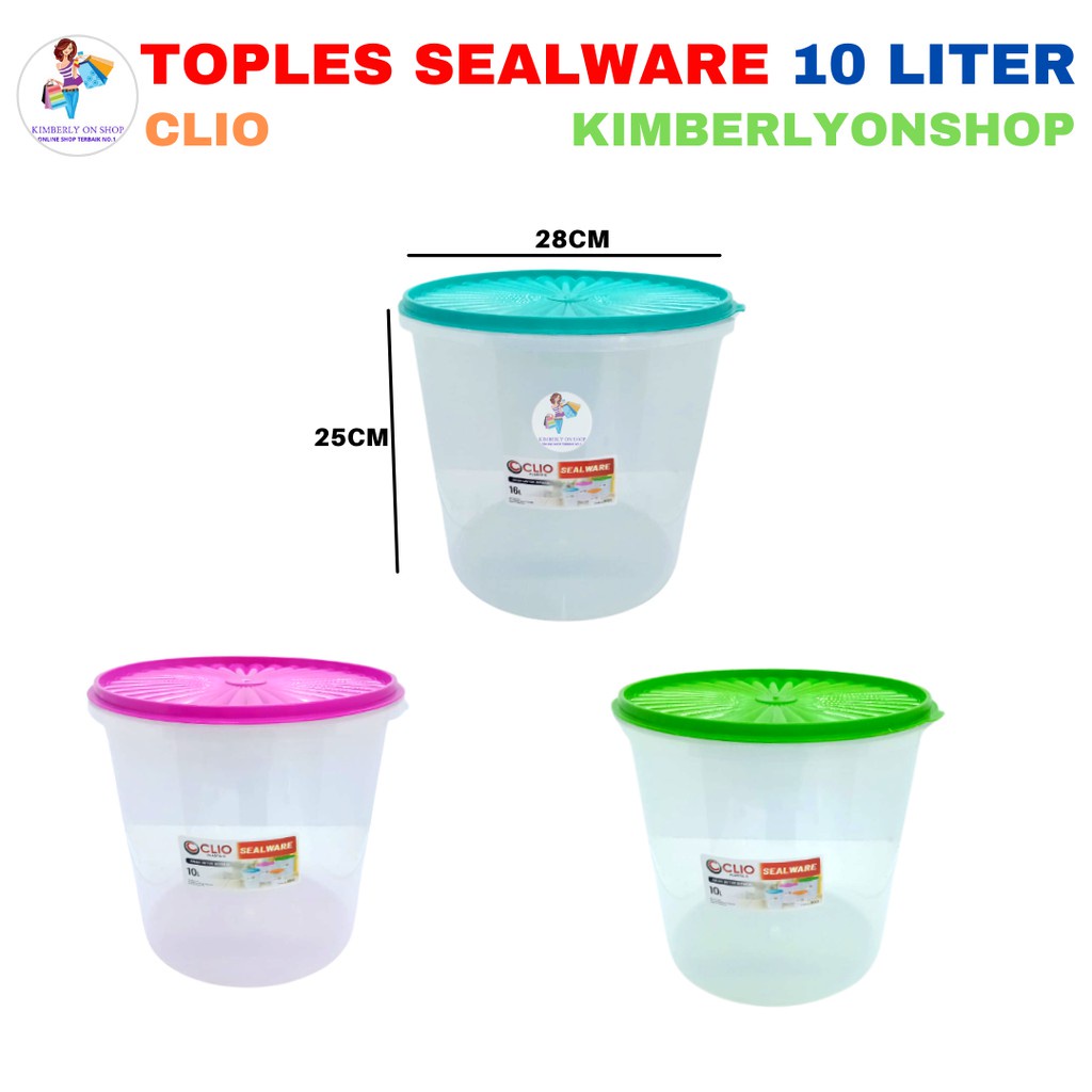 Toples Plastik Sealware Food container 10 Liter Clio