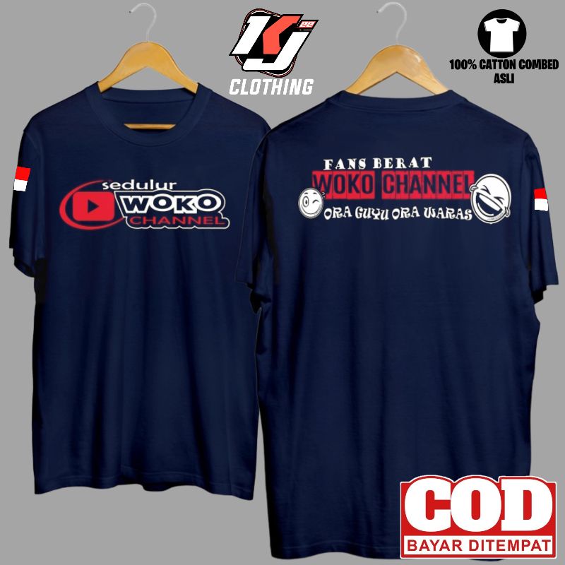 Kaos baju Sedulur Woko Channel Lengan pendek  / Kaos Youtuber / Kaos Distro Premium