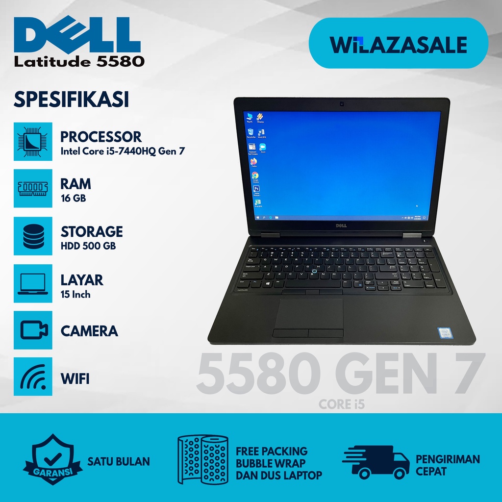 LAPTOP BEKAS BERKUALITAS MERK DELL 5450 5470 5480 CORE I5