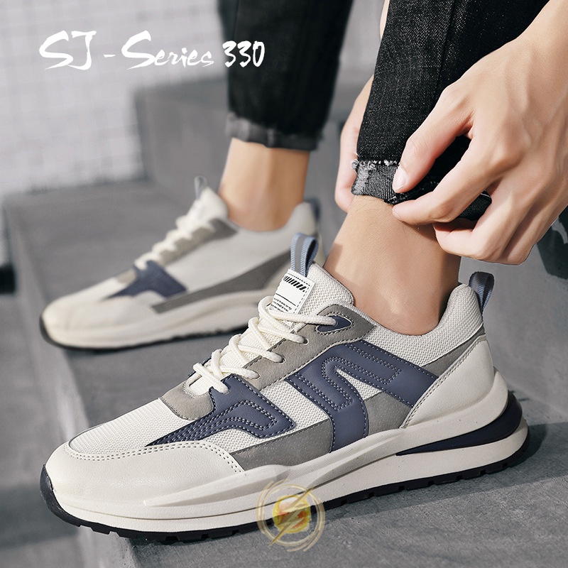 [OOS] Sepatu Sneakers Pria Casual Motif Keren dan Unik Buat Nongkrong Kualitas Import Premium -330A