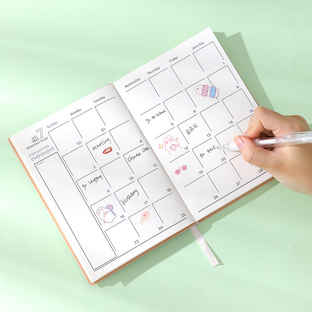 

Terlaris ✨ - Imoda 1pc Buku Agenda Harianmingguanbulanan 2023 Cover Kulit Anti Air3.1.23