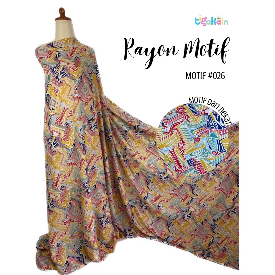 Rayon Viscose Motif / Rayon Motif