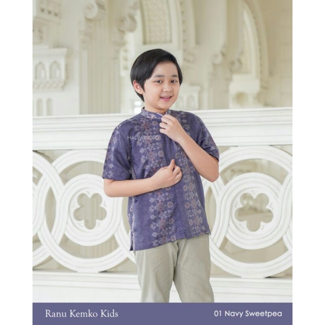 Ranu kemko anak laki-laki lengan pendek jasmine