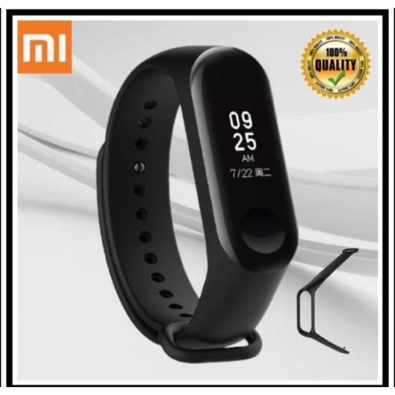 STRAP ORIGINAL XIAOMI MI BAND 3/4/5/6 KARET GELANG MI BAND MIJOBS SMARTWATCH