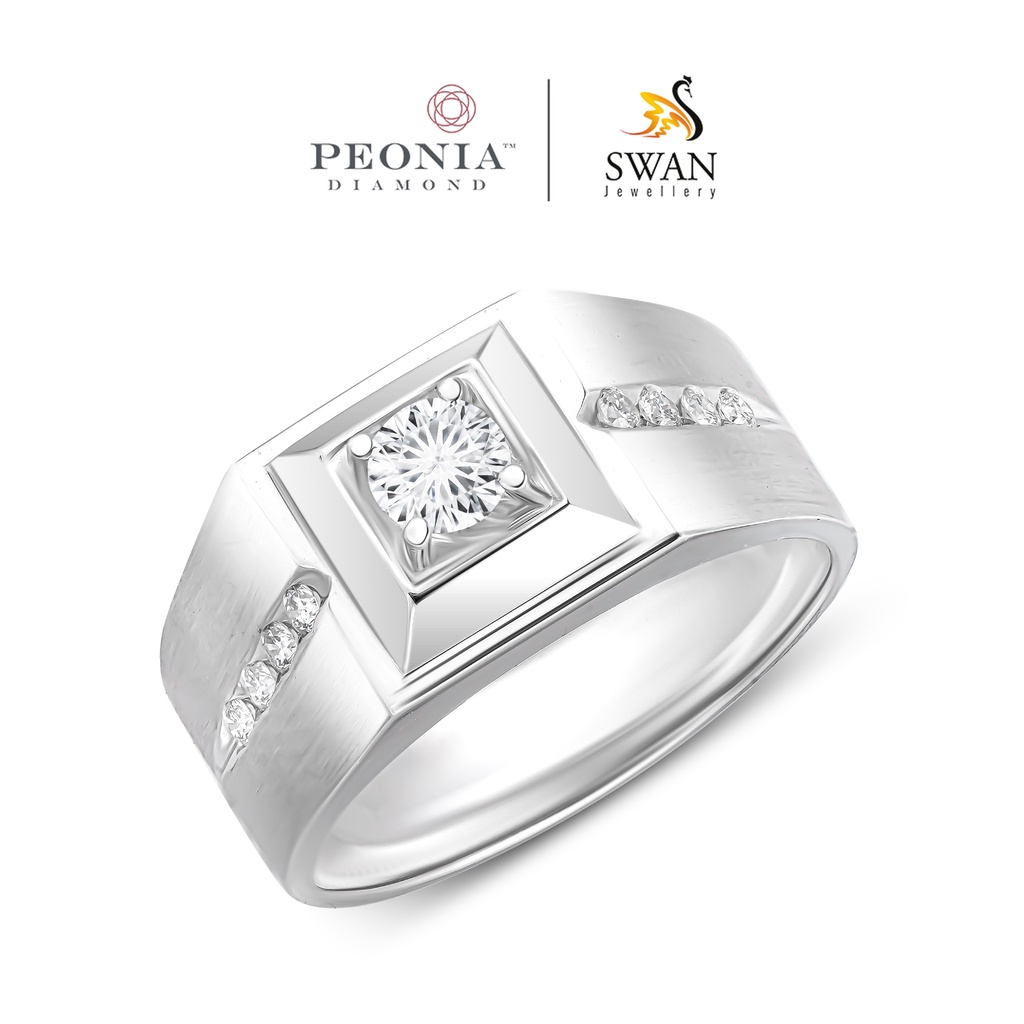 Cincin Berlian Pria Peonia 0.3 Sertifikat GIA FMR1303070 By Swan Jwl
