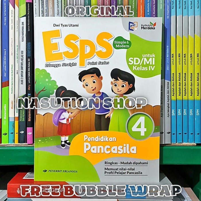 

Buku Esps Pendidikan Pancasila Kelas 4 SD Erlangga Kurikulum Merdeka