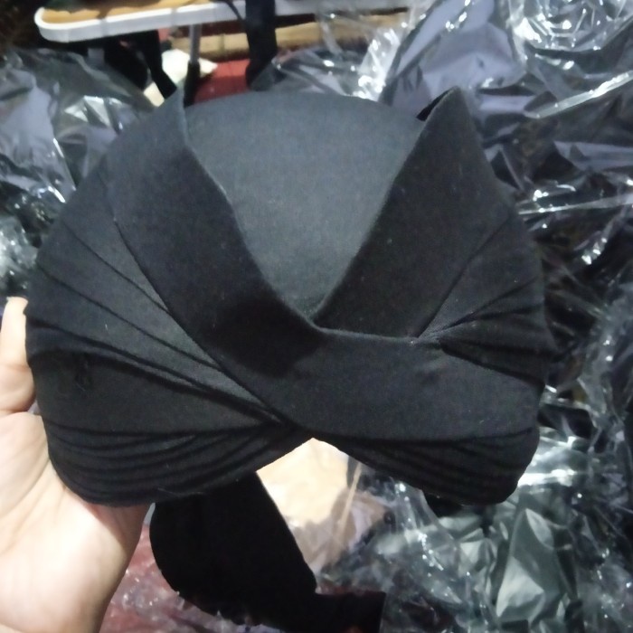 Blangkon sliwir yogya polos - hitam (7)