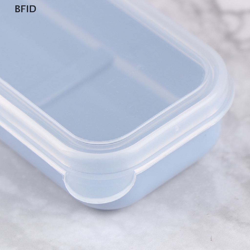 [BFID] Kotak Peralatan Makan Sekolah Sendok Garpu Jerami Gandum Transparan Praktis Reusable [ID]
