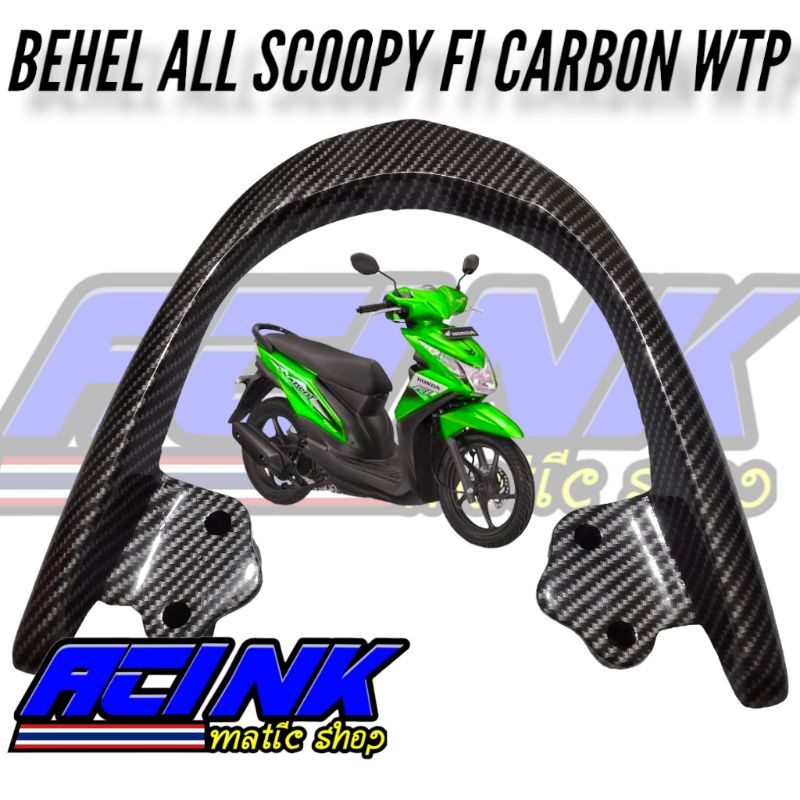 Behel begel planger pegangan jok belakang beat fi carbon karbon