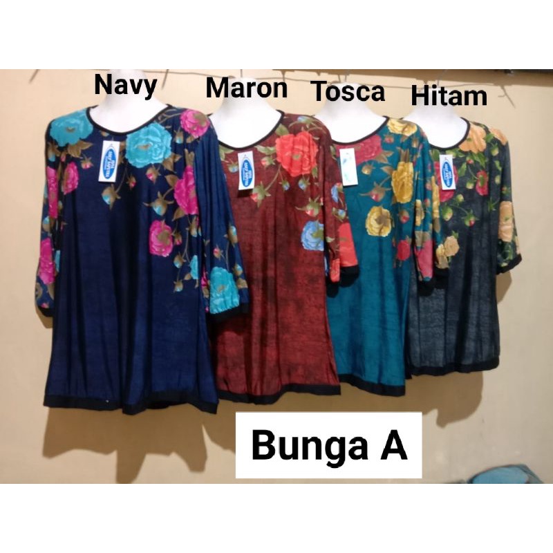ATASAN WANITA JUMBO / BLOUSE JERSEY JUMBO / ATASAN EMAK EMAK
