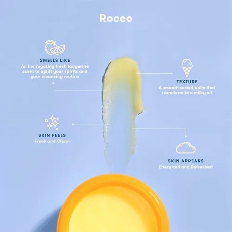 Roceo Melte Balm Cleansing Balm 85gr Original BPOM - Pembersih Wajah Make Up