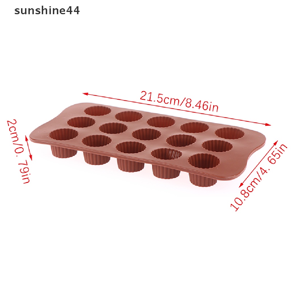 Sunshine Cetakan Silikon Rongga 15cetakan Coklat Alat Dekorag Kue Aksesoris Dapur.