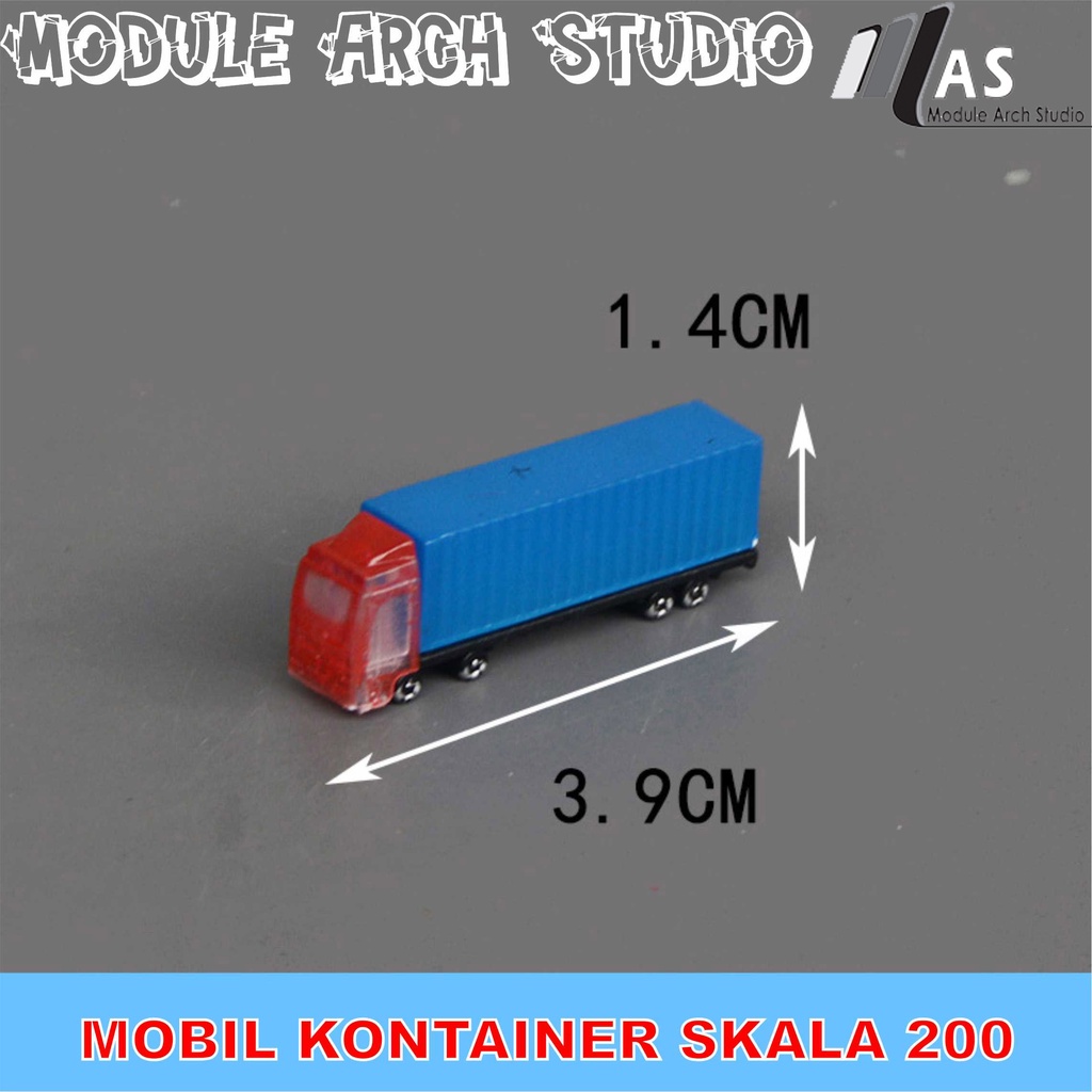 Maket Mobil Container - Miniatur Kontener - Maket Mobil Barang