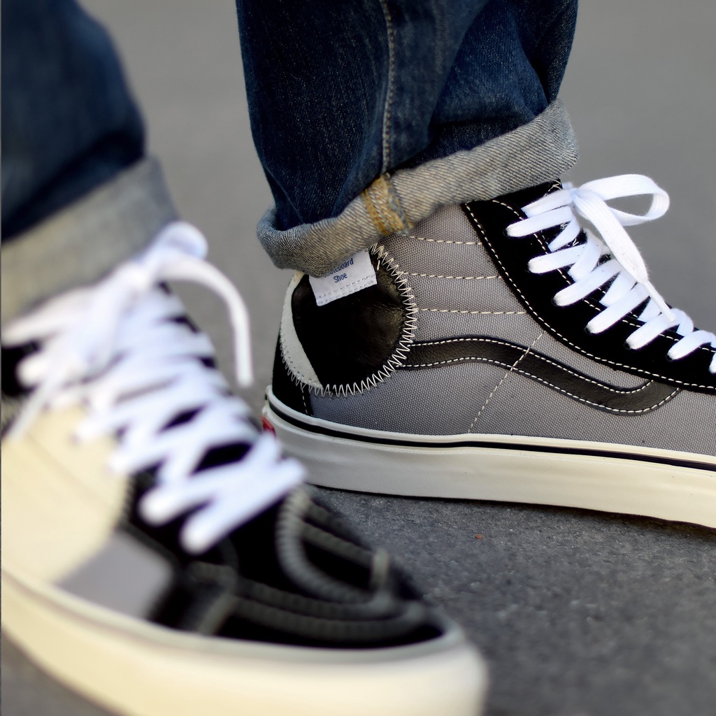 VANS SK8-HI LX BRICOLAGE VINTAGE BLACK MARSHMALLOW ORIGINAL 100%