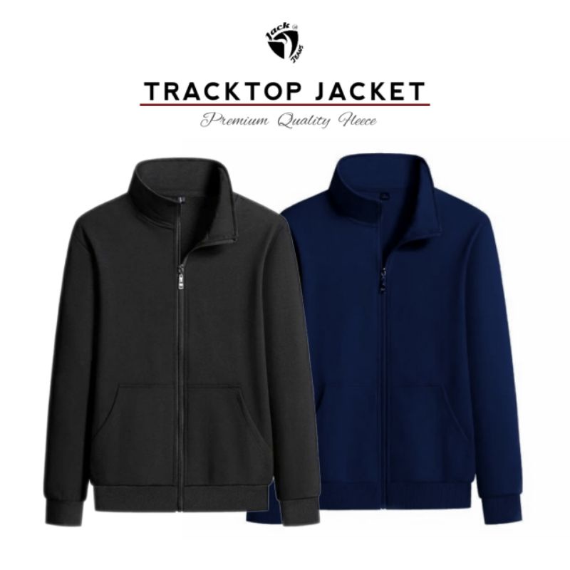 [PREMIUM] Jaket Tracktop Track Suit Sweater Zipper Polos Resleting Pria Wanita Tanpa Hoodie JACKJEANS.ID