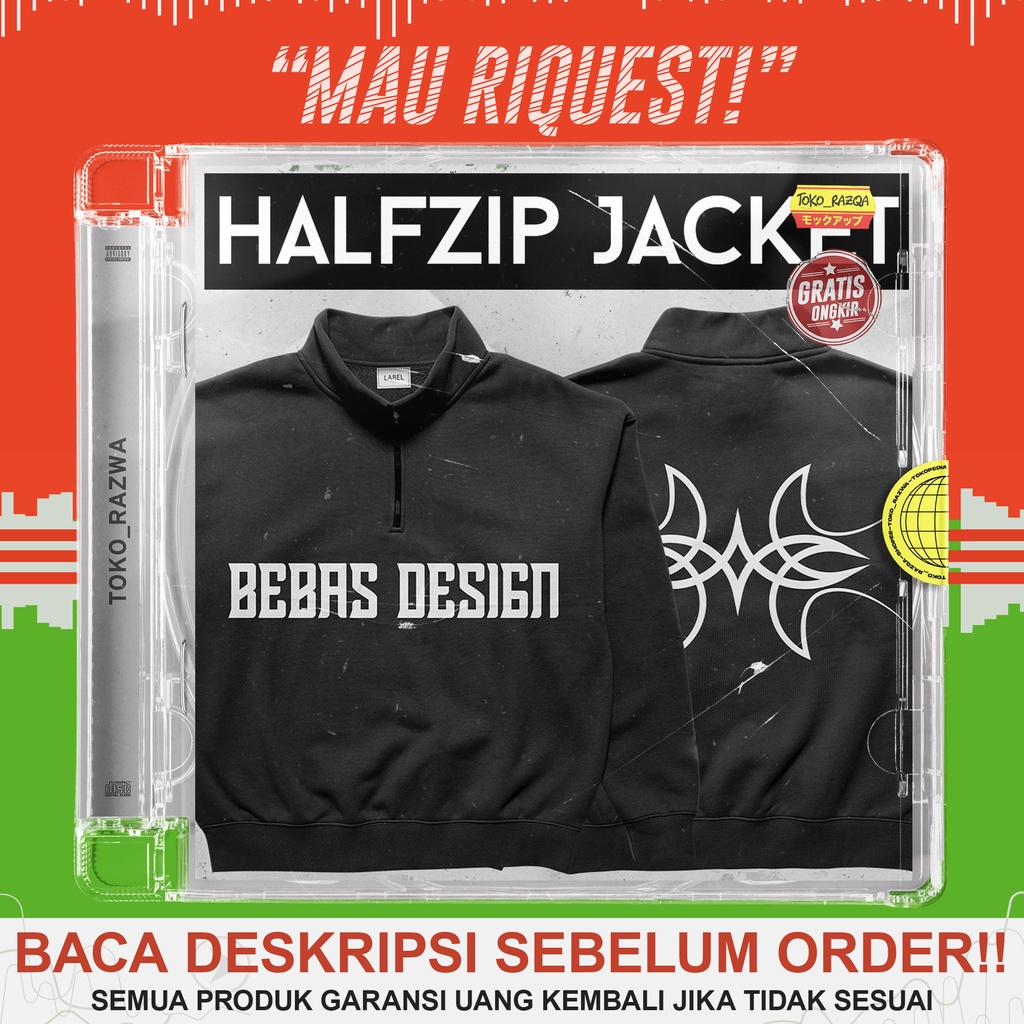 030123 - Halfzip Jacket Mockup ◖Mockup◗