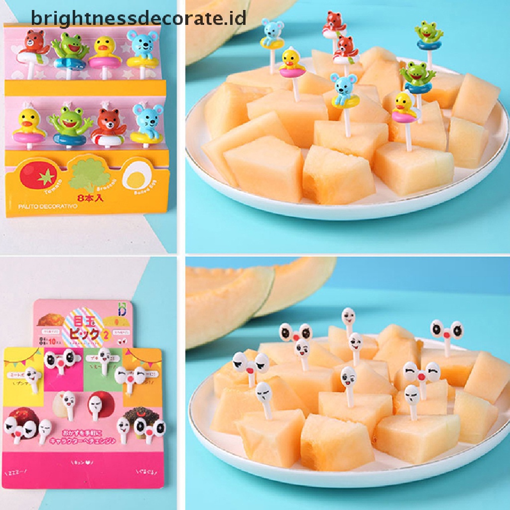 [Birth] Bento Sayur Kuali Lucu Mini Balita Anak Buah Garpu Tusuk Gigi [ID]