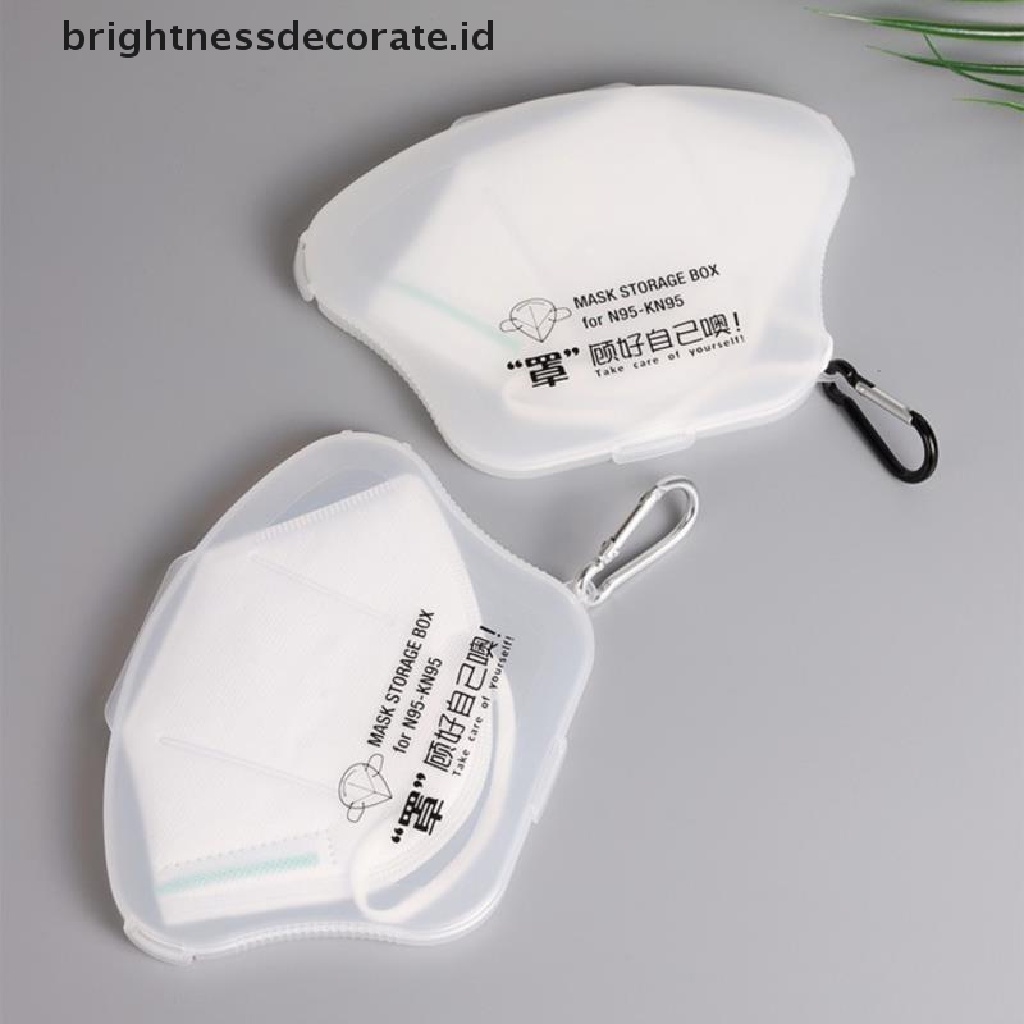 [Birth] Gesper Masker Case Kotak Penyimpanan Portable Squre Face Masks Container Organizer KN95 [ID]