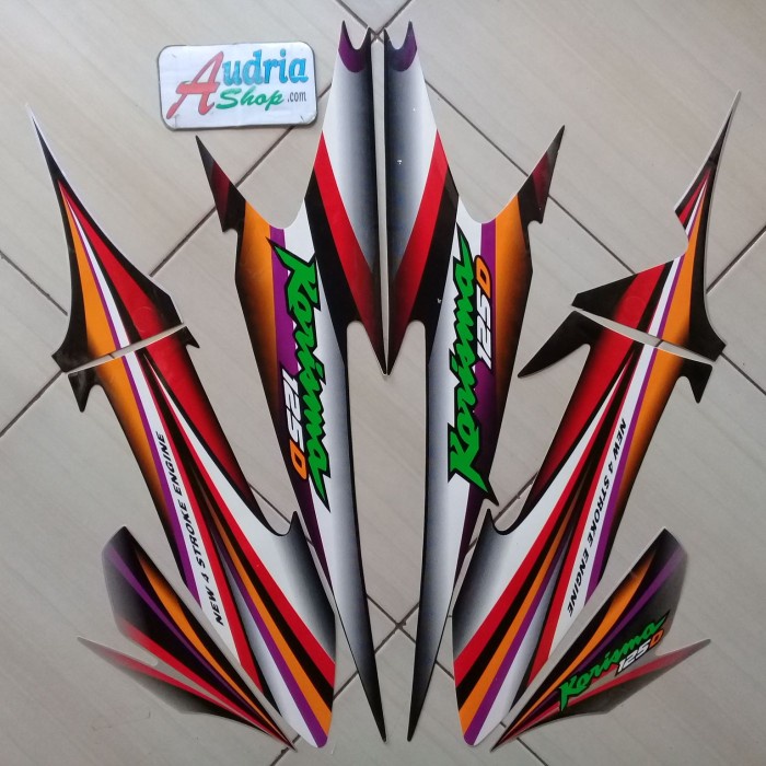 

TERLARIS | Striping Stiker Motor Honda Karisma 125D 2004 Silver-Merah