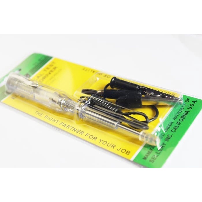 Obeng DC Test Pen Kabel Listrik Jepit Sellery Screwdriver 6 sd 24V