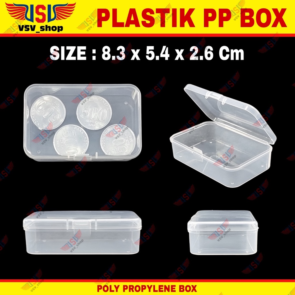 Kotak Penyimpanan Box Plastik Kecil PP Case Small Plastic Storage Box Container C832