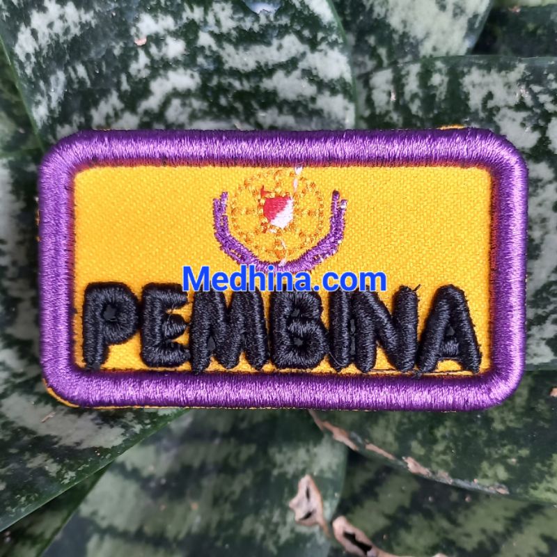 Badge Tanda Kualifikasi Pembina Pramuka Penegak bordir timbul