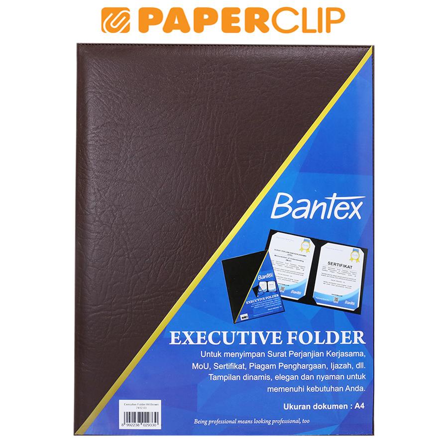 

DISPLAY BOOK / EXECUTIVE FOLDER BANTEX A4 7412 03 BROWN