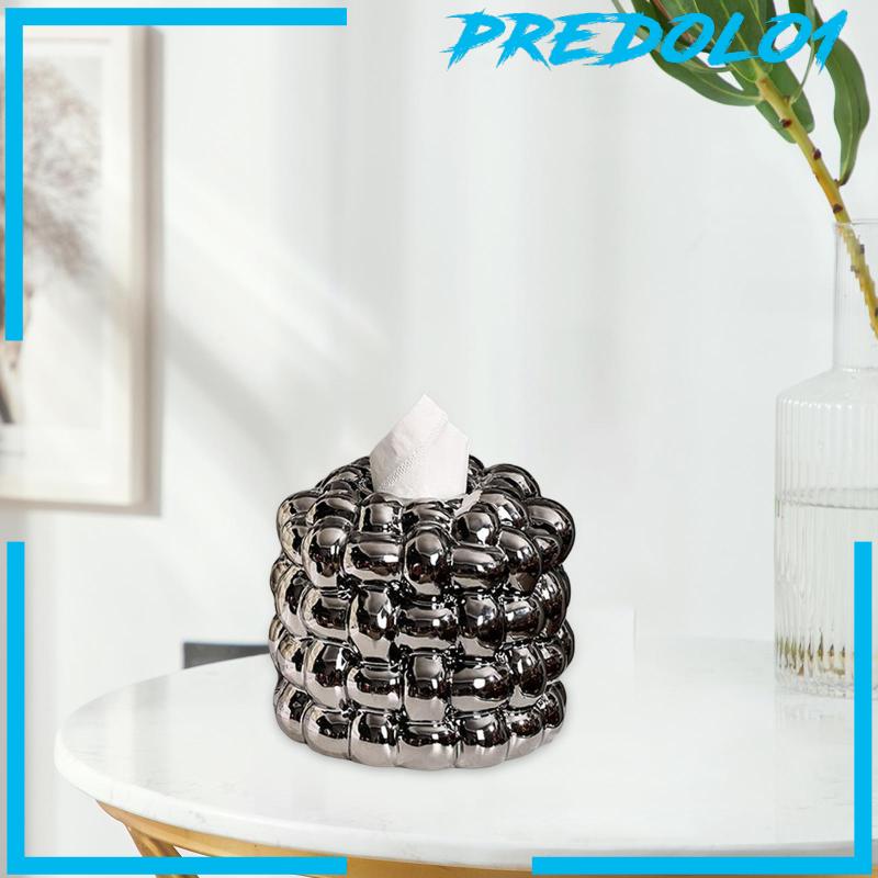 [Predolo1] Napkin Holder Organizer Kotak Tisu Keramik Holder Chic Untuk Dekorasi Ruang Tamu