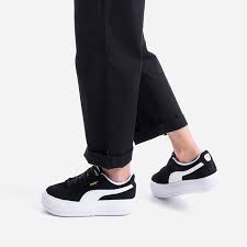 Sepatu Wanita Suede Mayu Puma Black-Puma White 380686 02
