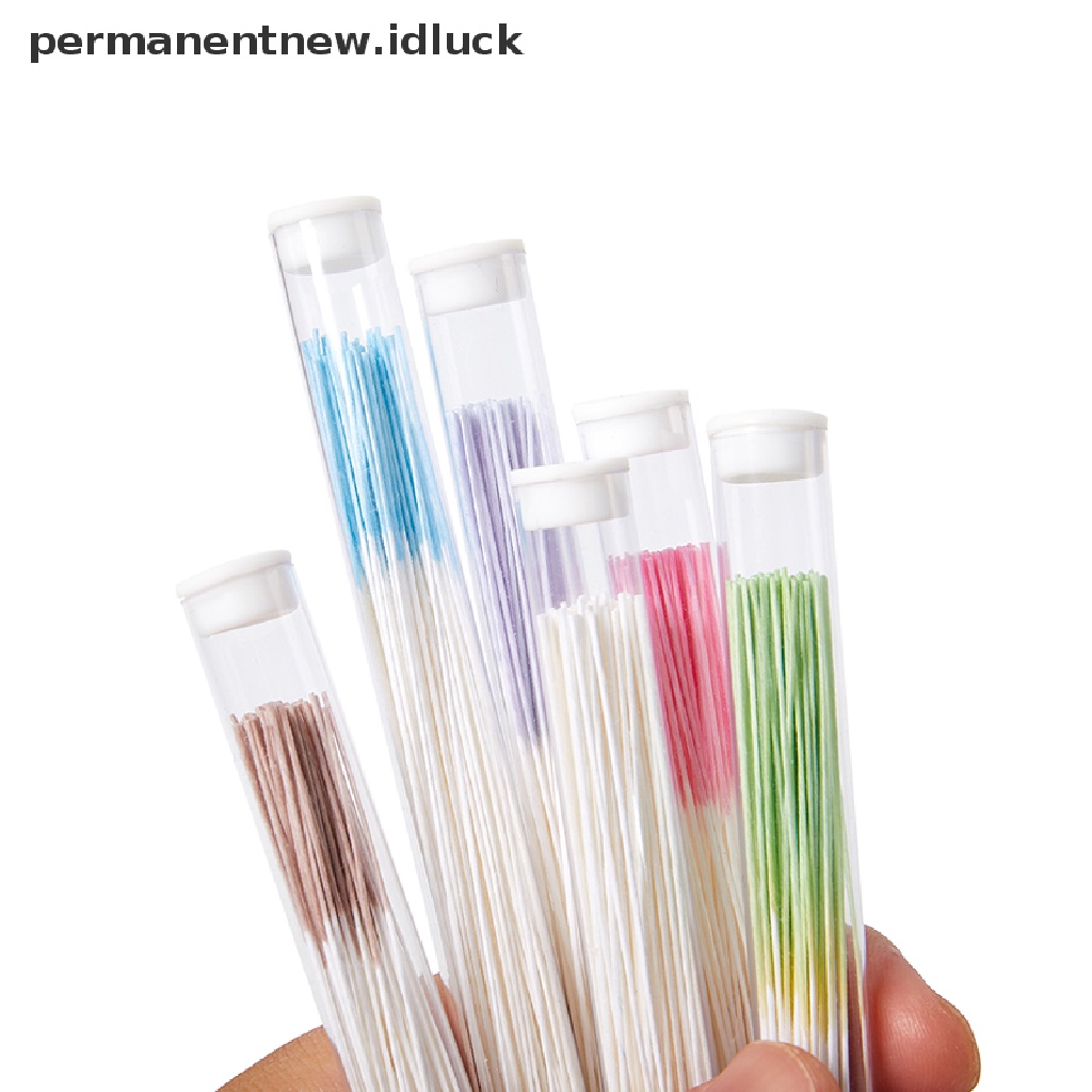 [luckypermanentnew] 60 /70 /160Pcs Set Pembersih Telinga Rumput Kertas Floss Ear Hole Aftercare Tools [ID]