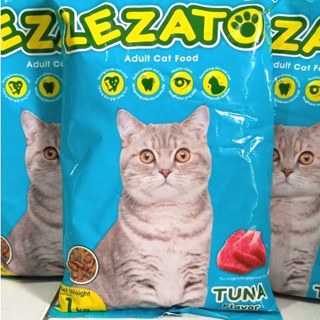 Lezato fresh pack 1kg makanan kucing dry food