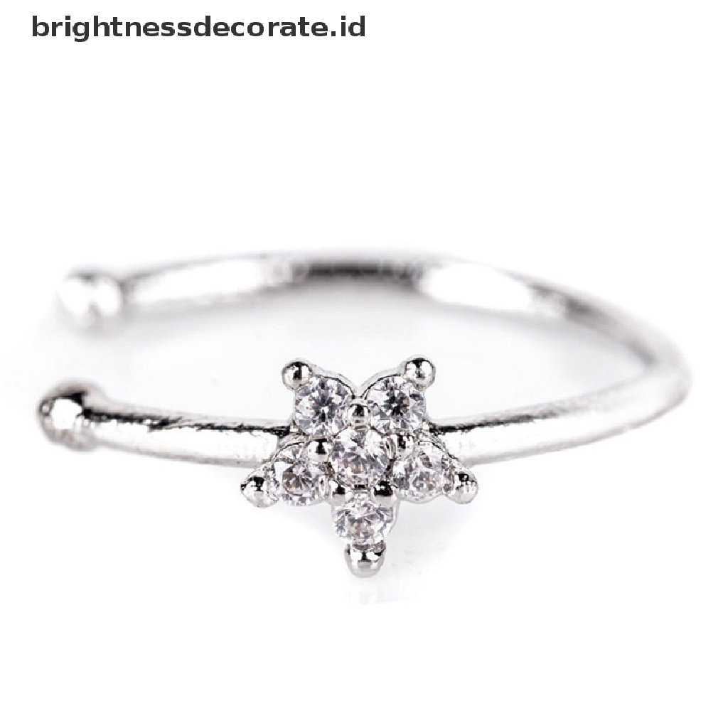 [Birth] Cincin Hidung Ear Hoop Tragus Cartilage Earring Kristal Baja Bedah Stainless [ID]