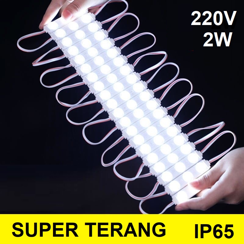 [TE] LAMPU LED MODUL 3MATA /  WATERPROOF 3 MATA 220v / TAHAN AIR / LAMPU LED 3 MATA 2W modul led 220