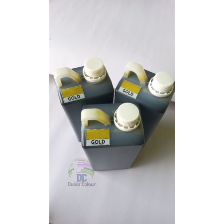 

Tinta Stampel Flash Warna Gold kemasan 1000ML