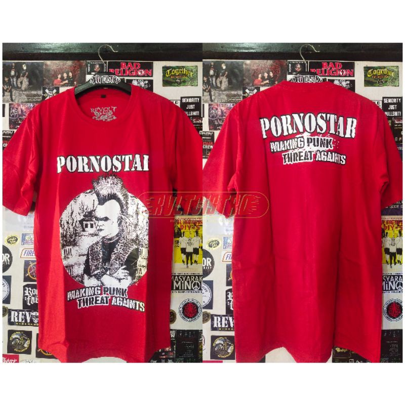 Kaos Punk Pornostar / Kaos Band Punk T-shirt Punk