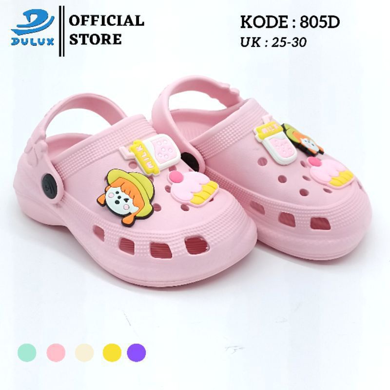 Sandal baim anak fuji usia 0-2,5TH jelly eva pareasi jibitz ringan empuk nyaman