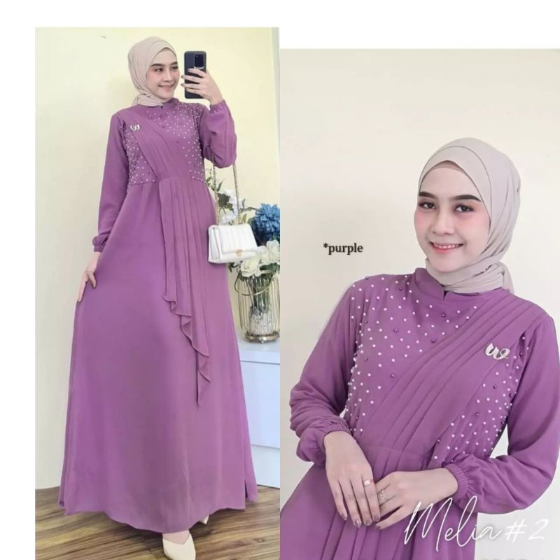 dres gamis melia / gamis abaya/ gamis kondangan