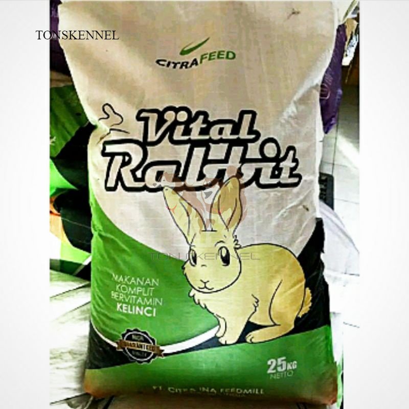 VITAL RABBIT REPACK 1KG MAKANAN KELINCI PELET KELINCI VITALRABIT VITALRABBIT VITAL RABIT 1 KG PAKAN